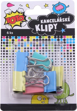 Clips de oficina de 25 mm, 6 uds.