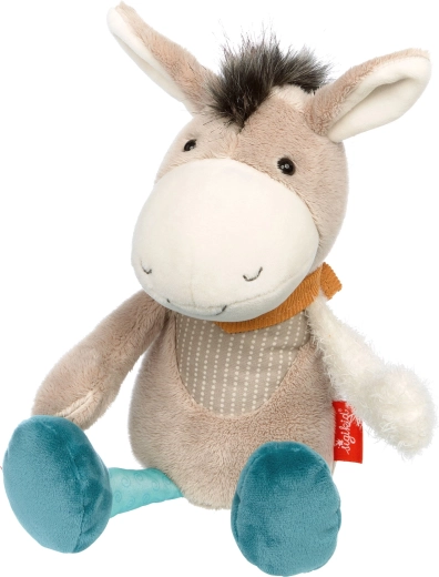Sigikid burrito patchwork en tonos pastel – primer peluche 31 cm