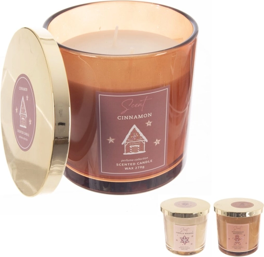 Vela aromática en tarro de cristal con aroma navideño 270 g