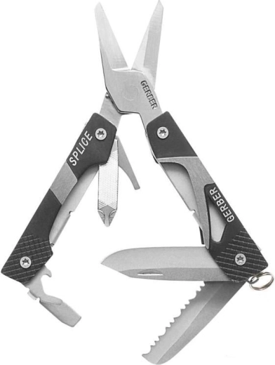 Herramienta de bolsillo Gerber Splice Pocket Tool – tijeras multifunción de bolsillo, 9 funciones
