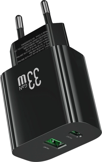 Dos puertos: USB-C + USB-A
