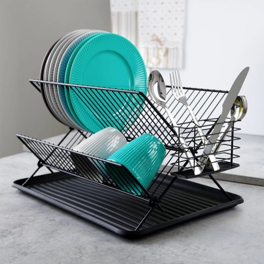 Bandeja de goteo extraíble y encimera seca