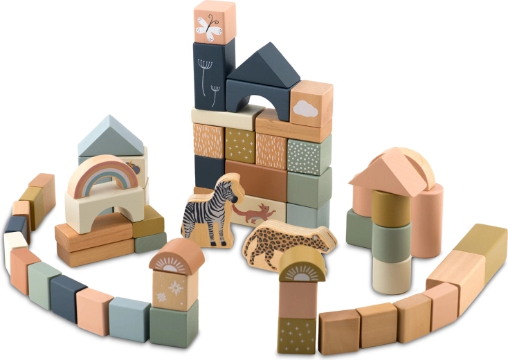 70 piezas para la construcción creativa