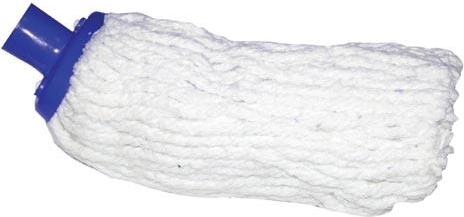 Cabezal de mopa de tiras 100 g, rosca fina, azul