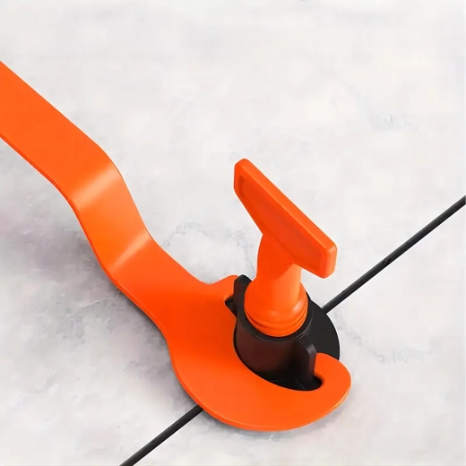 Sistema de nivelación para baldosas y revestimientos – cuñas, clips y 2 empuñaduras (100 cuñas) - 1 pieza