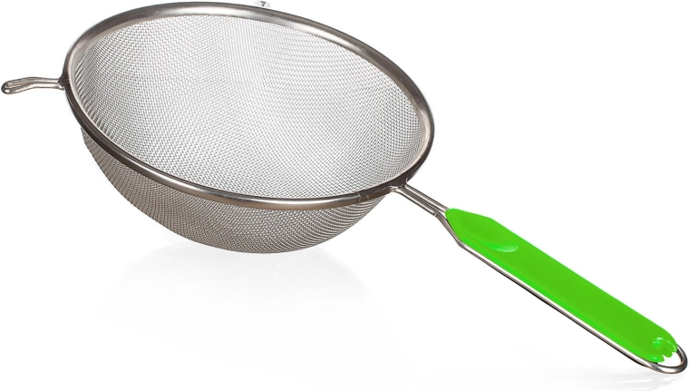 Colador CULINARIA 19,5 cm verde de metal estañado