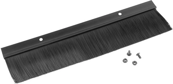 Panel de cepillo 19" para pasacables, negro