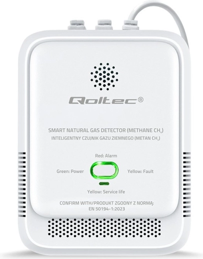 Detector de fugas de gas natural CH4 con alarma de 85 dB y LED