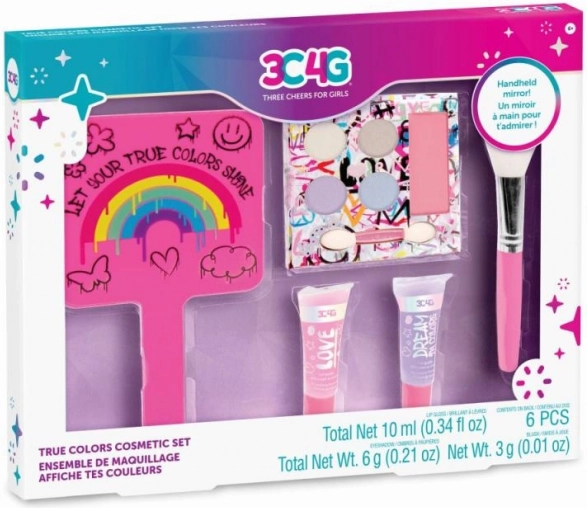 Set de cosmética True Colors con espejo de 3C4G