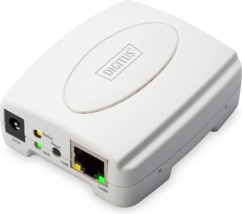 Servidor de impresión 1xUSB 2.0, 1xRJ45 Fast Ethernet 10/100Mbps