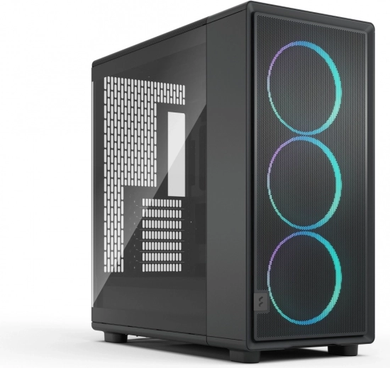Caja de ordenador Epoch XL Black TG con iluminación RGB light tint