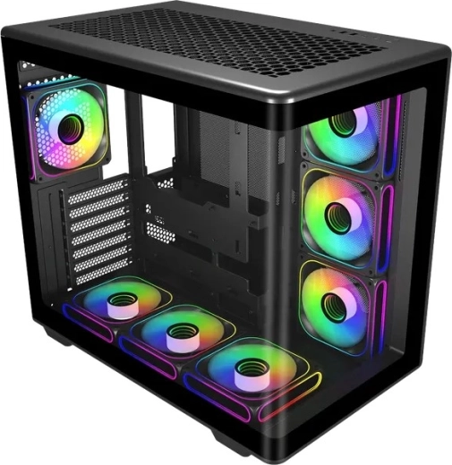 7× ventiladores ARGB y hub incluidos en el paquete