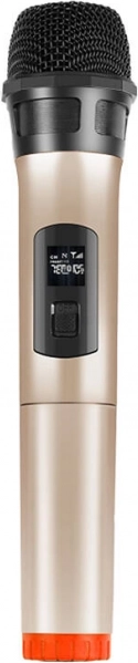 Micrófono dinámico inalámbrico PULUZ 3,5 mm dorado