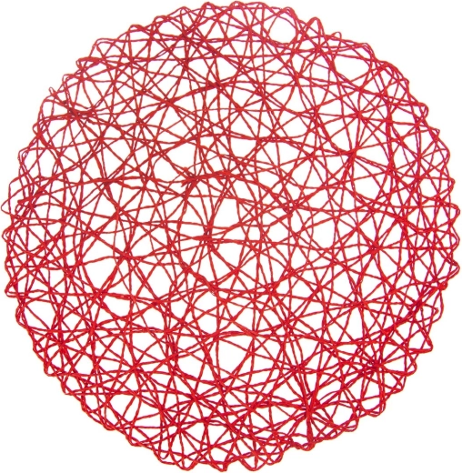 Mantel individual de papel rojo 35 cm