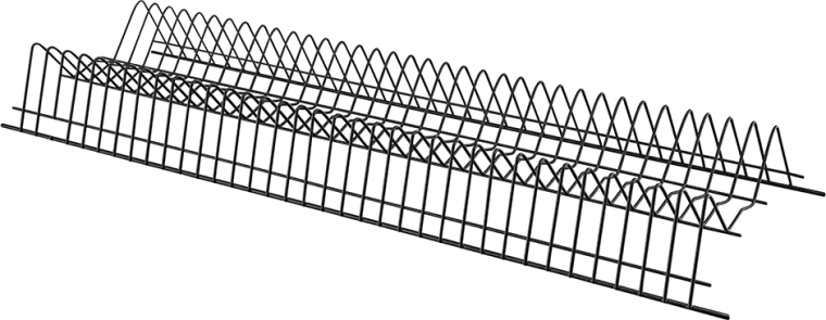 Escurreplatos para armario de cocina 80 cm negro con bandeja de goteo