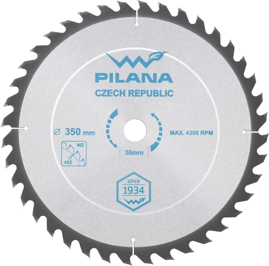 Disco de sierra PILANA SK 5255 WZ 350 × 3,0 × 30, 40 dientes
