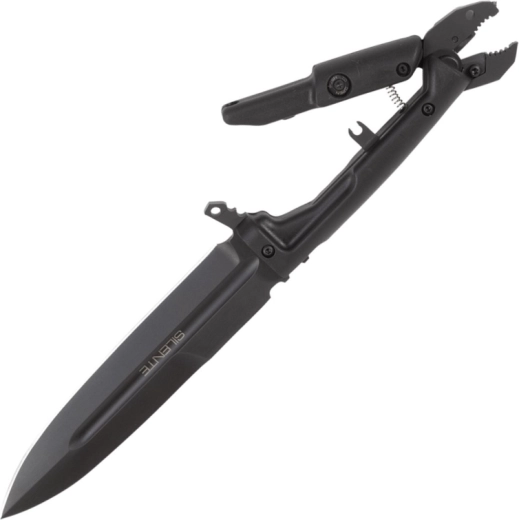 Cuchillo táctico Extrema Ratio Silente con alicates, totalmente negro