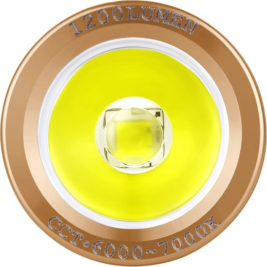 Potencia compacta: hasta 1 200 lm y 166 m de alcance