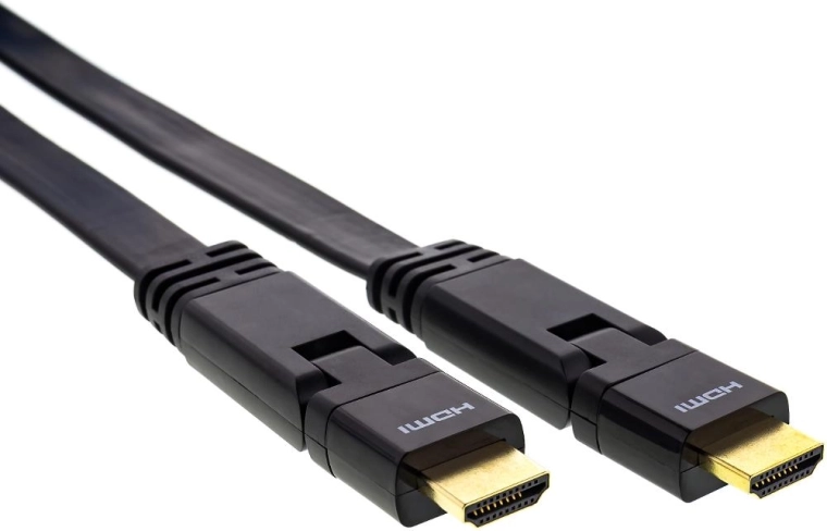 Cable HDMI plano giratorio Sencor 2.0 con Ethernet, 1,5 m
