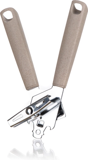 Abrelatas manual Natural, acero inoxidable y PP, 21 × 4,5 cm