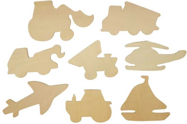 Plantillas para calcar de medios de transporte Bigjigs Toys