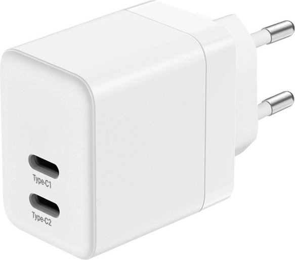 Dos puertos USB‑C con reparto inteligente de potencia