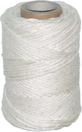 Cordel de algodón 70 m, 100 g, blanco