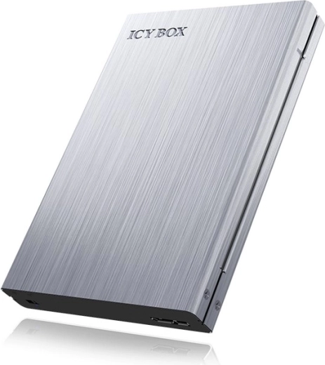 ICY BOX carcasa externa de aluminio para disco SATA de 2,5" con protección contra escritura (USB 3.0 UASP)