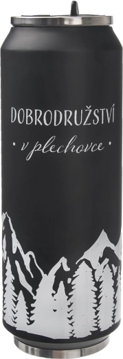 Termo de acero inoxidable con forma de lata montañas CZ 0,7 l