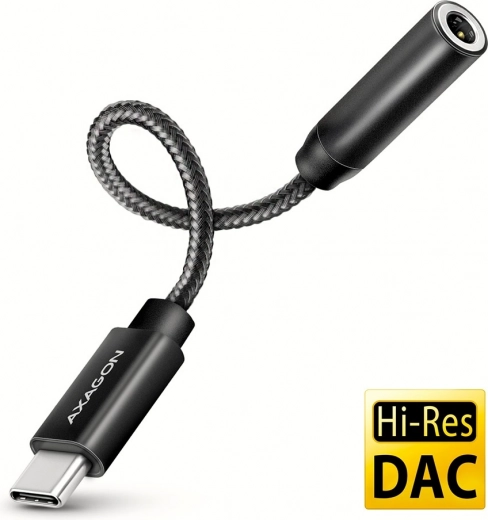 Tarjeta de sonido externa USB‑C AXAGON ADA‑HC con DAC de 32 bits y jack de 3,5 mm (384 kHz)