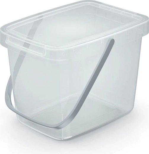 Papelera Systema Q Collect 6 l transparente