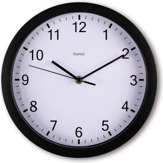 Reloj de pared Elba 25 cm negro
