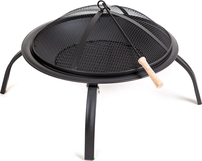 Brasero de jardín metálico Plate con tapa, 55 cm