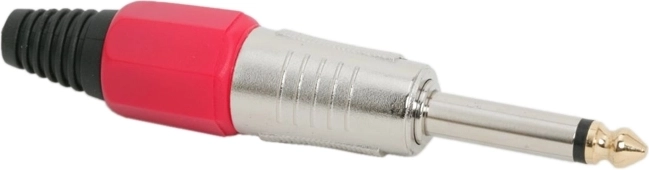 Conector mono JACK de 6,3 mm rojo