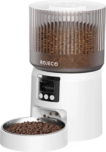 Dispensador automático de alimento Rojeco con cámara 1080p