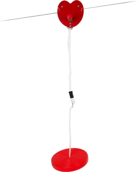 Tirolina con columpio de disco SMALL FOOT 25 m