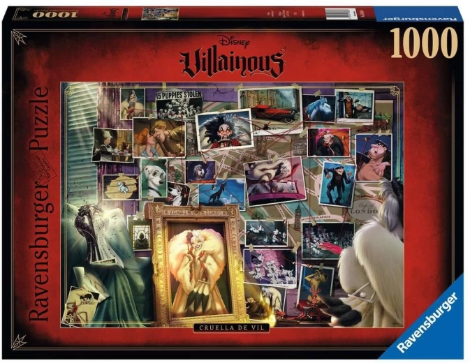Puzzle Ravensburger Villainous: Cruella de Vil 1000 piezas