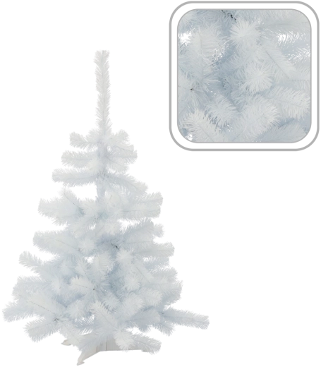 Abeto navideño artificial blanco 100 cm - 1 unidad