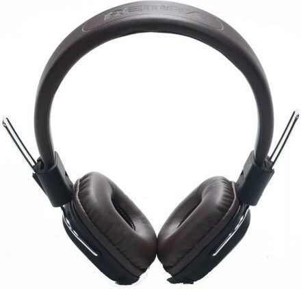 Remax RM–100H auriculares estéreo marrones con micrófono