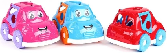 Encajable coche 2 en 1 con formas y animalitos, 25,5 cm, desde 12 meses
