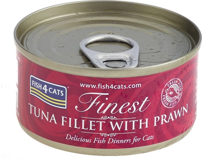 Conserva para gatos FISH4CATS atún con gambas 70 g