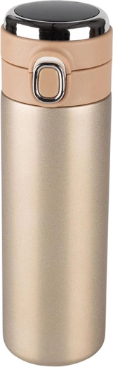 Taza térmica 420 ml con pantalla LED dorada