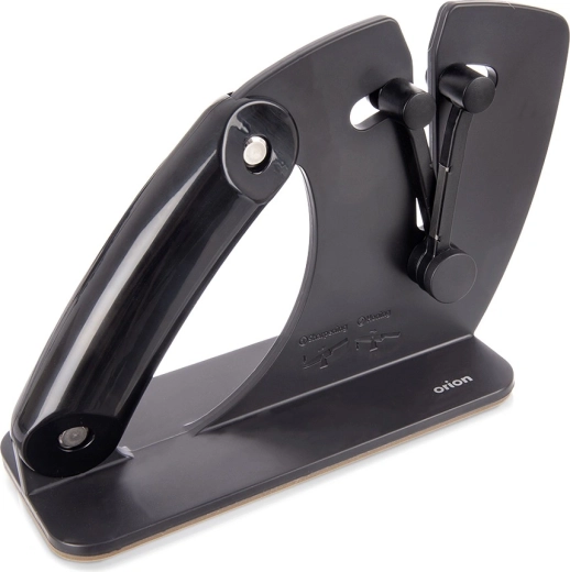 Afilador manual de cuchillos 2 en 1 con ángulo automático 20 × 7,5 × 13 cm
