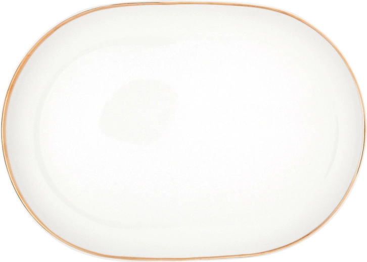 MariaPaula Moderna Gold fuente de servir ovalada 33 cm