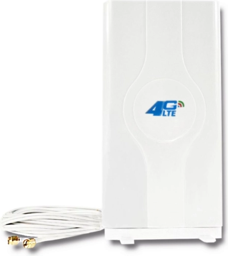 Antena 4G LTE omnidireccional 30 dBi con dos conectores SMA, interior