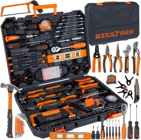 Juego de herramientas BIGSTREN 168 piezas en maletín con carraca 3/8” 72T