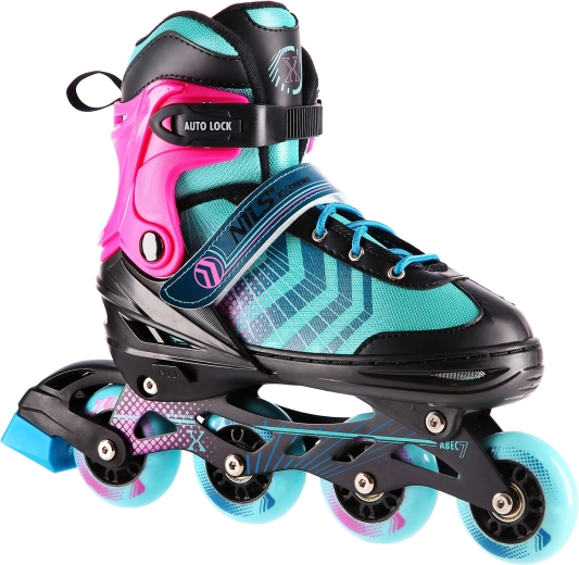 Patines NILS Extreme 4v1 – Negro-morado 30-33