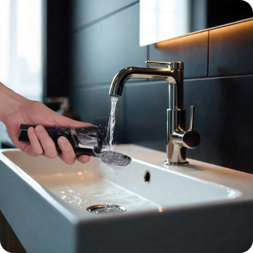 Cabezal lavable para una limpieza fácil