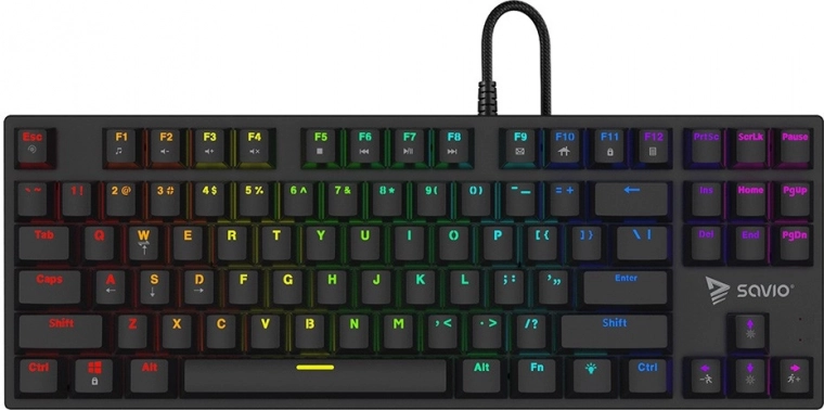 Teclado mecánico gaming Savio Tempest X2 RGB con interruptores Outemu Red