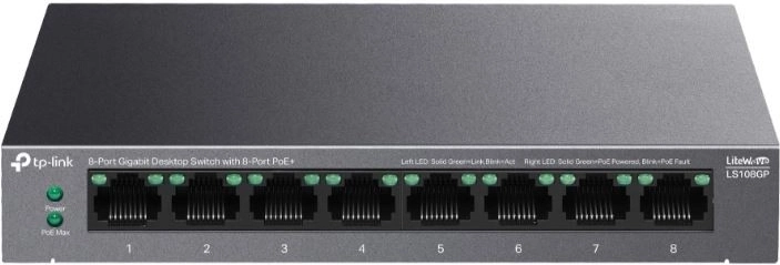 Switch PoE+ gigabit de 8 puertos LS108GP